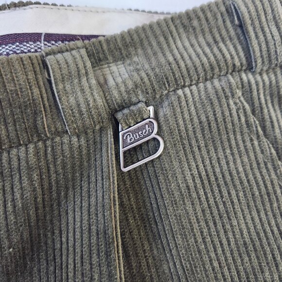 Vintage 80s NWT German Octoberfest Knickerbocker Pant 35" x 18.5" Green Corduroy - Picture 3 of 12